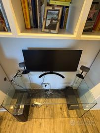 Consolle / Tavolo da studio in vetro