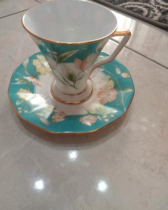 tazza con piatto super White royal china 