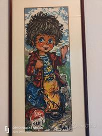 quadro mezzo punto bambino