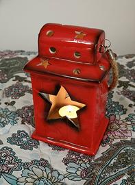 portacandele/lanterna vintage natale