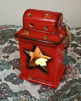 portacandele/lanterna vintage natale