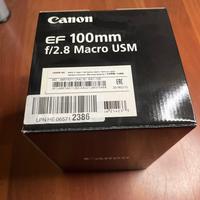 Obiettivo Canon EF 100mm f/2.8 Macro USM