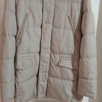 giaccone imbottito uomo taglia XXL beige cappuccio