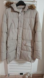 giaccone imbottito uomo taglia XXL beige cappuccio