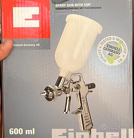 Aerografo Einhell con serbatoio superiore NUOVO.