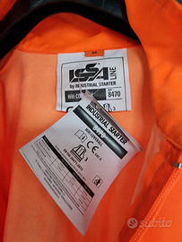 Giacca catarifrangente con etichetta