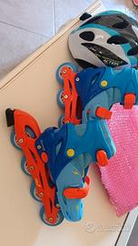 piattini a rotelle con caschetto 