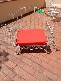 poltrona in ferro battuto 