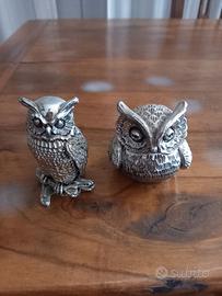 Statuette civette argento laminato marchetti