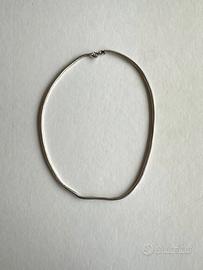 Collana snake in argento 925