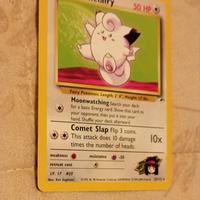 Erika's Clefairy  Pokemon card 25/132  rara