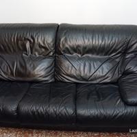 Divano chateau-dax in pelle 3 posti + 2 poltrone