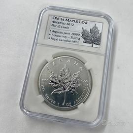 Moneta maple leaf FDC 2012