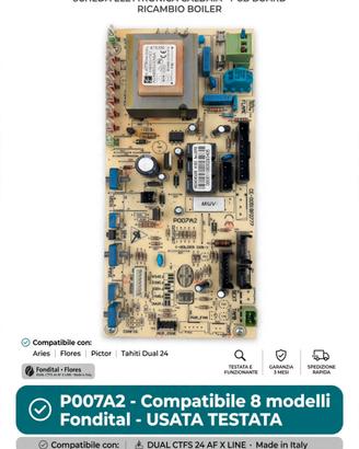 Scheda Modulazione Caldaia Fondital USATA