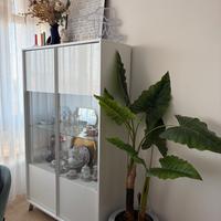 Credenza/Vetrina moderna bianco lucido