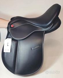 sella inglese milano pelle sintetica nero 15"