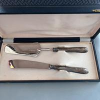 Coltello e paletta argento 800