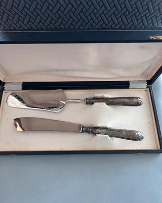 Coltello e paletta argento 800