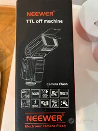 Neewer NW-565 TTL Flash per Canon - mai usato