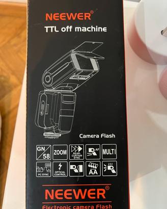 Neewer NW-565 TTL Flash per Canon - mai usato