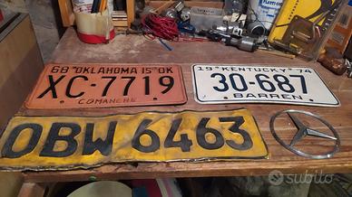 Targhe auto originali +simbolo Mercedes