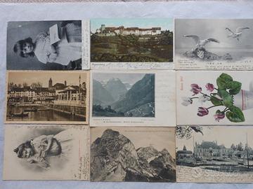 SVIZZERA 1900/24 Vecchie Cartoline Postali diverse