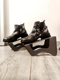 Stivaletti Lumberjack n.36 Argento e Nero