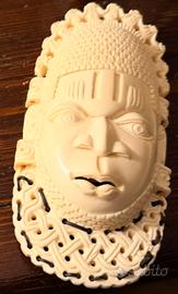 Maschera avorio antico