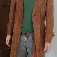 Cappotto in pelle lunga Fibok