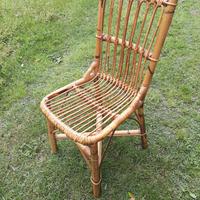 Sedia in bamboo anni 50