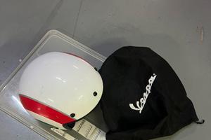 Casco originale Vespa tricolore con sacca