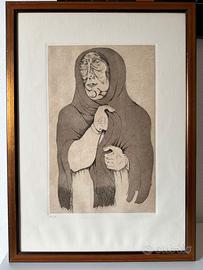 Giuseppe Migneco_Stampa con donna