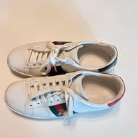 Scarpe Gucci pelle bianche