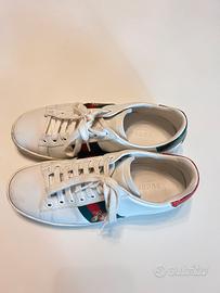 Scarpe Gucci pelle bianche