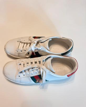 Scarpe Gucci pelle bianche