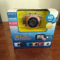 ACTION CAM SPORT CAM CON DISPLAY TOUCH HD, NUOVA