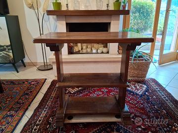 Consolle in noce massello