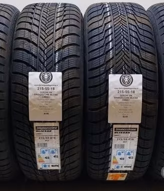 4 gomme e cerchi vw bridgestone 215 55 18 a35549