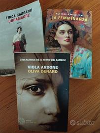 tre libri di narrativa 