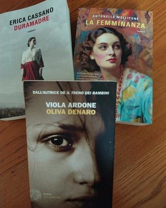 tre libri di narrativa 
