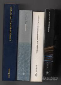 4 romanzi di Umberto Eco in 1° edizione