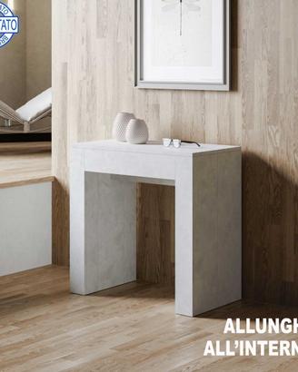 Consolle allungabile a 3 mt allunghe all'interno