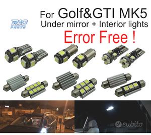 KIT 16 LAMPADE LED INTERNE PER VOLKSWAGEN VW GTI M
