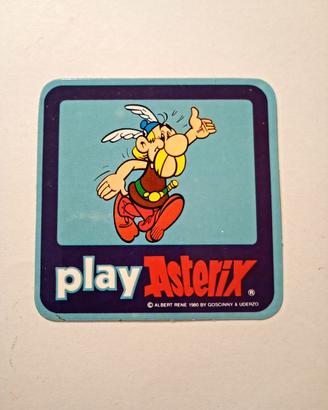 Adesivo vintage Play Astetix 1980