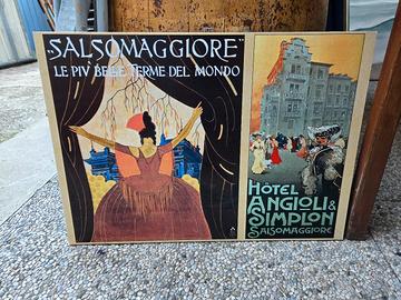 Pannello Pubblicitario Vintage Salsomaggiore Terme