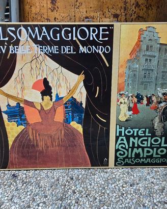 Pannello Pubblicitario Vintage Salsomaggiore Terme