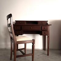 Scrivania (secretaire) legno + sedia imbottita