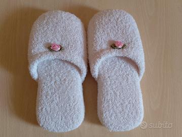 Ciabatte spugna morbide Bianche