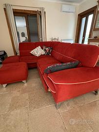 Divano ad l con letto