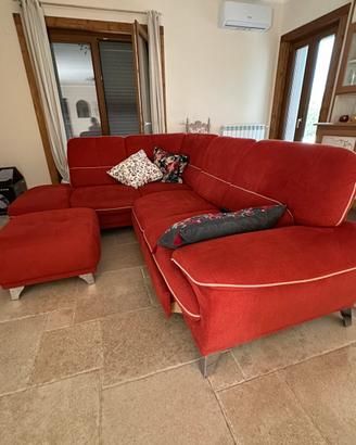 Divano ad l con letto
